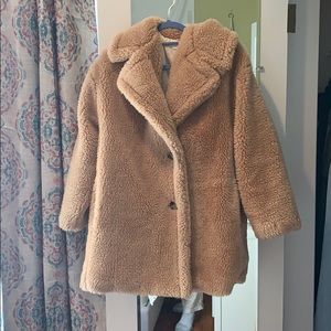 Topshop oversized faux Sherpa jacket
